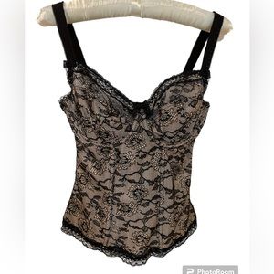 NWT Fantasie Black Lace Bustier